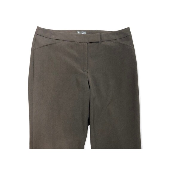 Nicole Miller Chocolate Brown High Rise Wide Leg Dress Pant - Picture 3 of 4